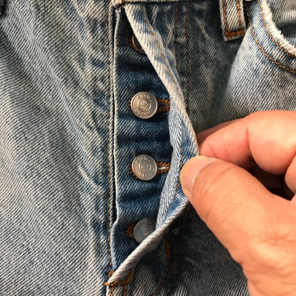 Revice Jeans Women 24 Blue Mid Rise Button Fly Medium Wash Stretch Preppy 18218 - Picture 11 of 14